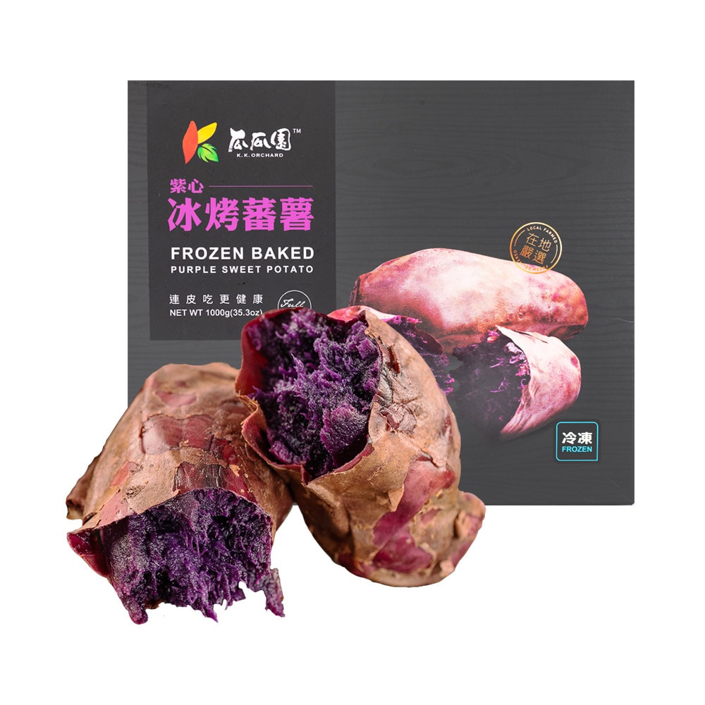 【瓜瓜園】冰烤地瓜紫心蕃薯(1000g/盒，共6盒)