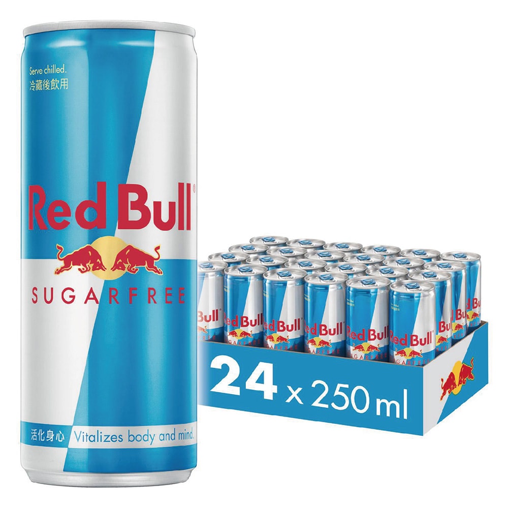 【Red Bull】紅牛無糖能量飲料 250ml (24罐/箱)