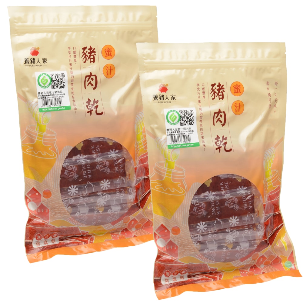 【養豬人家】蜜汁豬肉乾2包組