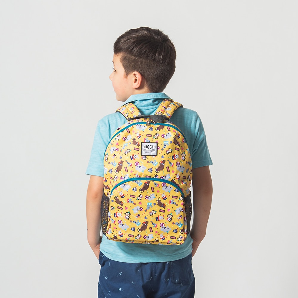 【HUGGER】兒童背包 馬戲團 (A4尺寸/幼兒園/小學書包/小孩輕量/休閒童趣/防潑水/減壓肩帶/才藝/上學/後背)