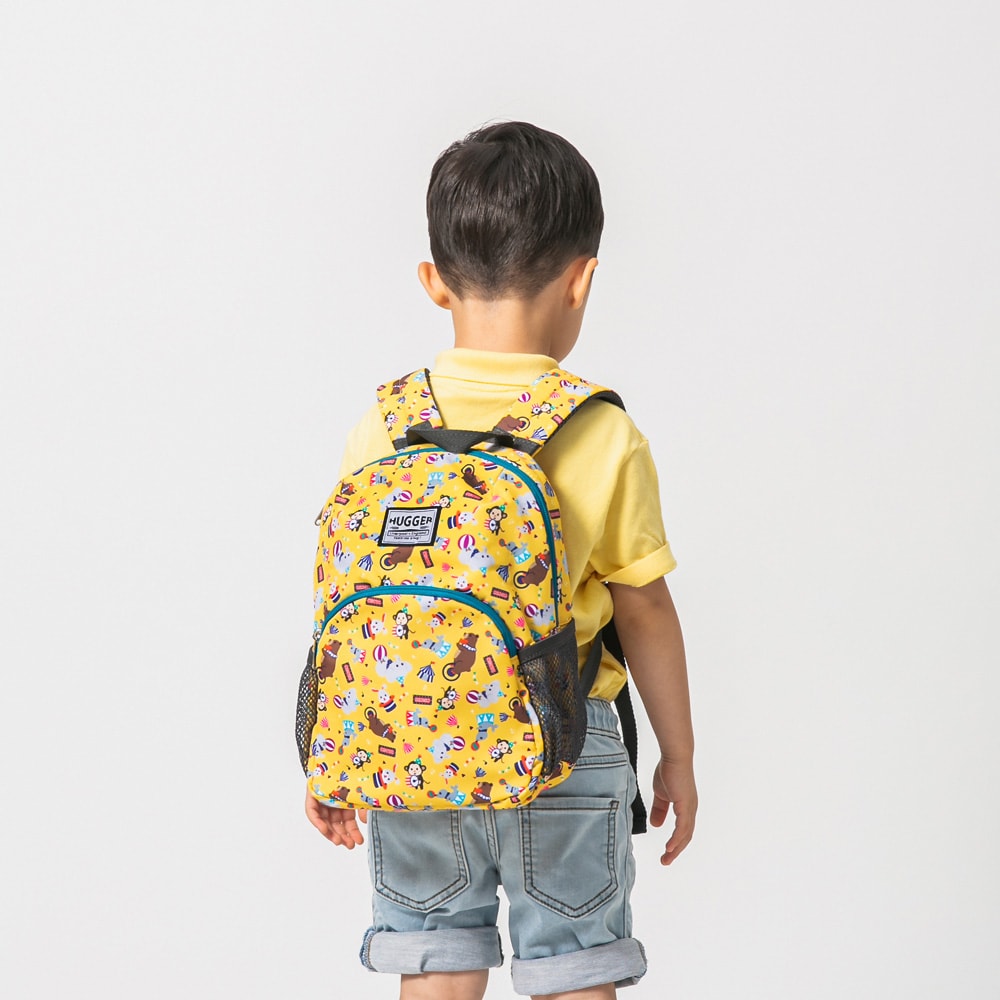 【HUGGER】幼童背包 馬戲團 (B5尺寸/幼兒園/輕量童趣/小孩兒防潑水減壓/肩帶包包/可裝三色碗/B5書本)