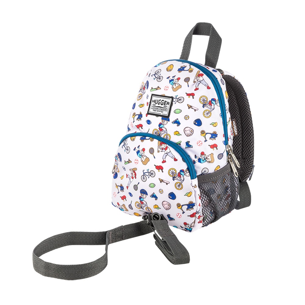 【HUGGER】防走失背包 戶外運動 (附可拆式牽繩/學步期/嬰童/輕量/休閒童趣/防潑水/減壓肩帶/防走失/外出/後背)