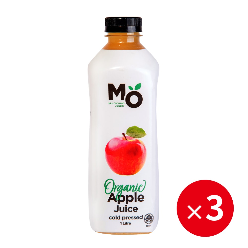 【聖德科斯鮮選】Mill Orchard紐西蘭有機蘋果汁_統一生機 (1000ml/瓶*三瓶組)