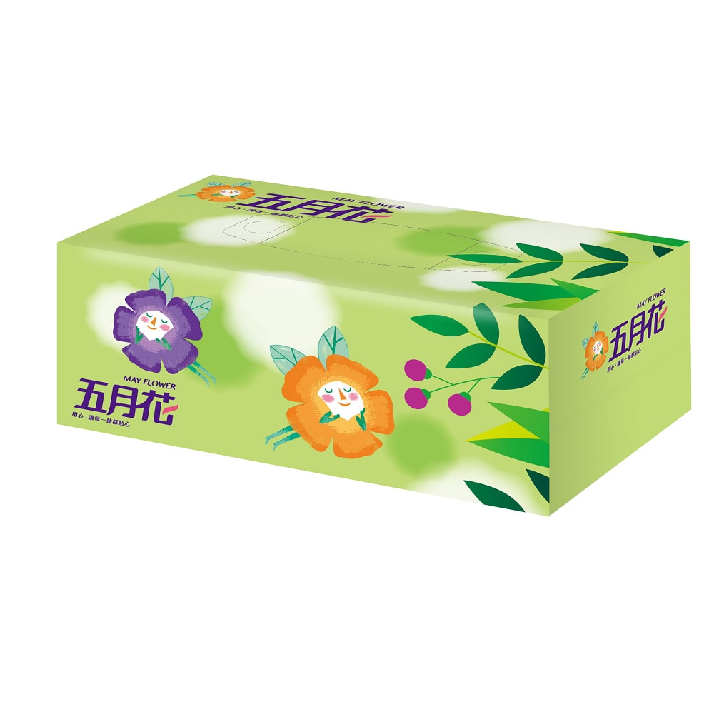 【五月花】五月花 親肌感盒裝面紙180抽x5盒x10袋