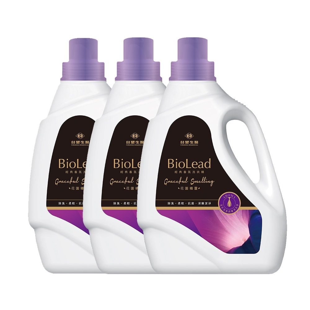 【Dr’s Formula 臺塑生醫】BioLead經典香氛洗衣精 花園精靈2kg(3瓶入)