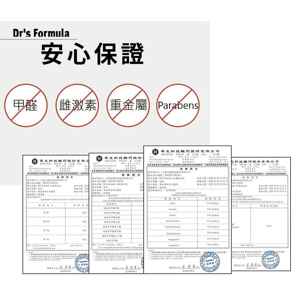 【Dr’s Formula 台塑生醫】抗菌沐浴精500g*3入