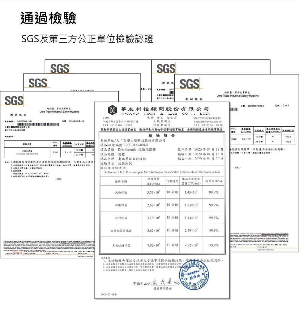 【Dr’s Formula 台塑生醫】抗菌沐浴精500g*3入