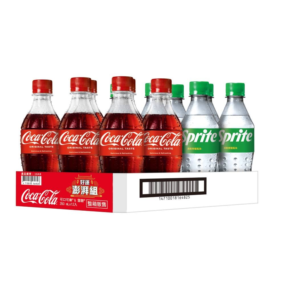 【Coca Cola 可口可樂】好運澎派組350ml(12入/箱)