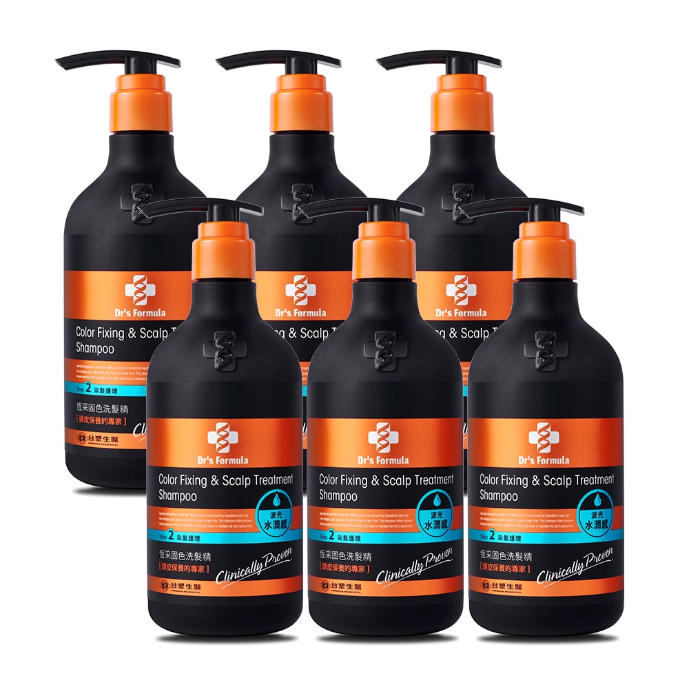 【Dr’s Formula 台塑生醫】恆采固色洗髮精(波光水潤感)580g*6入