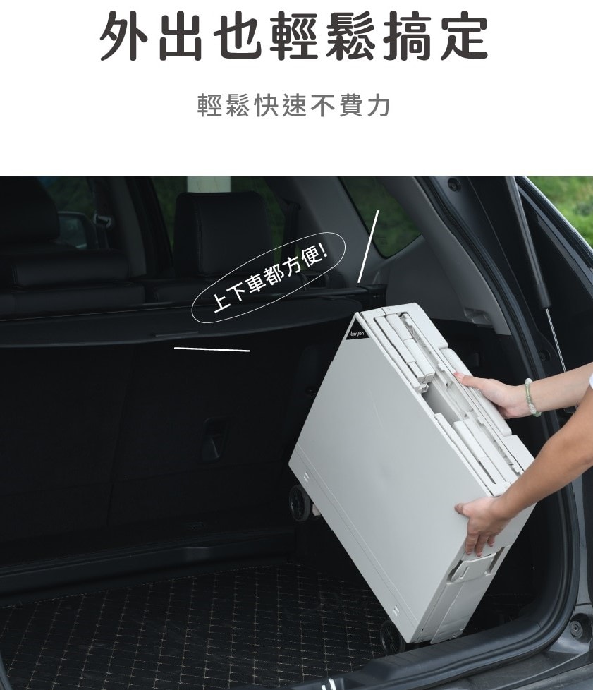 【Bonson】【露營款】折疊收納手推車|趣買購物