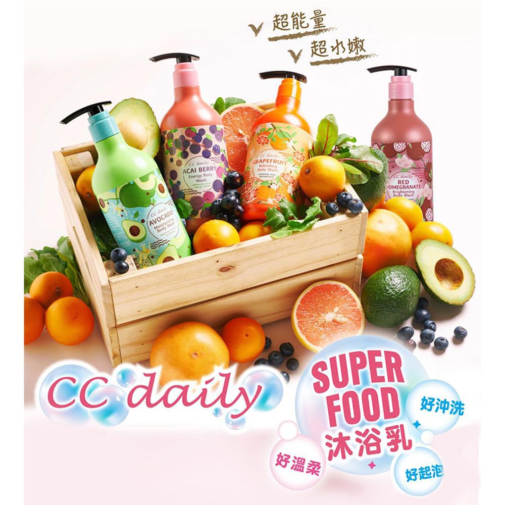 【台塑生醫】CC daily果香沐浴乳580g*任選4入