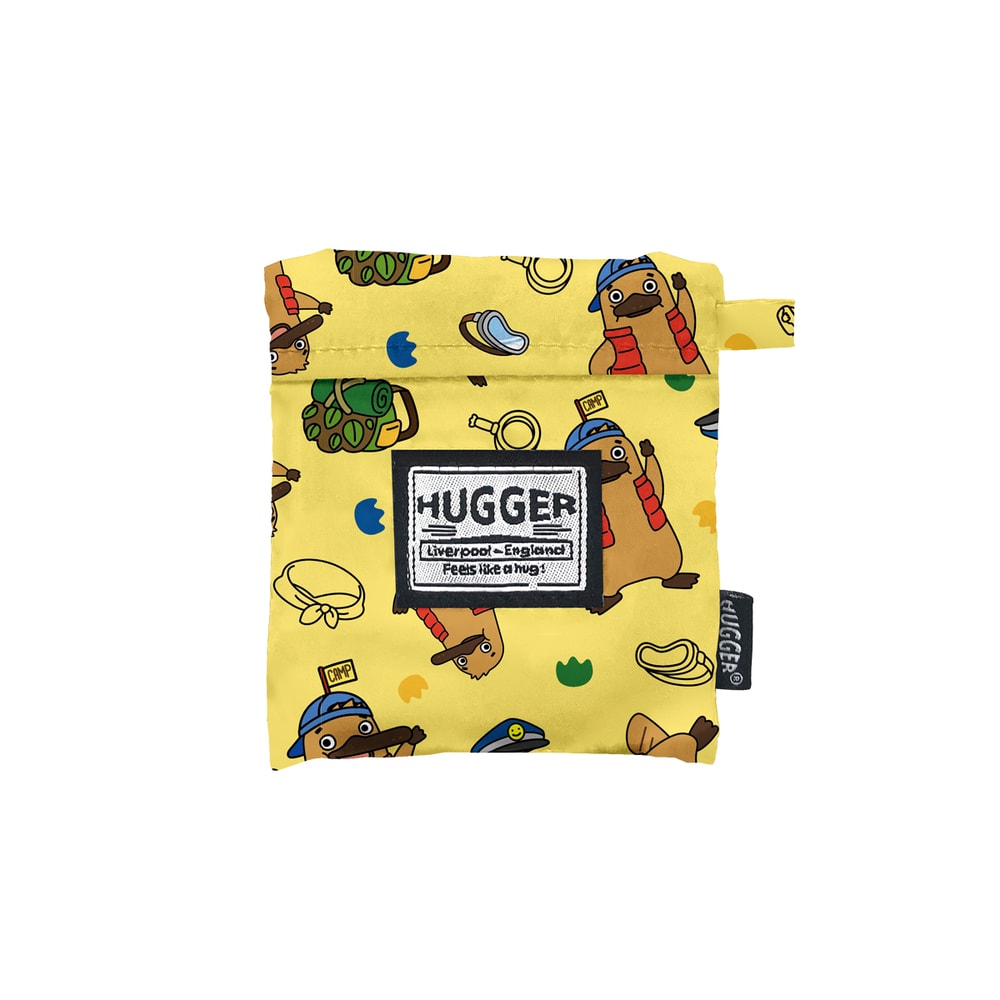 【HUGGER】摺疊購物袋 達克比 (環保購物袋輕巧大容量寬肩帶可折疊收納)