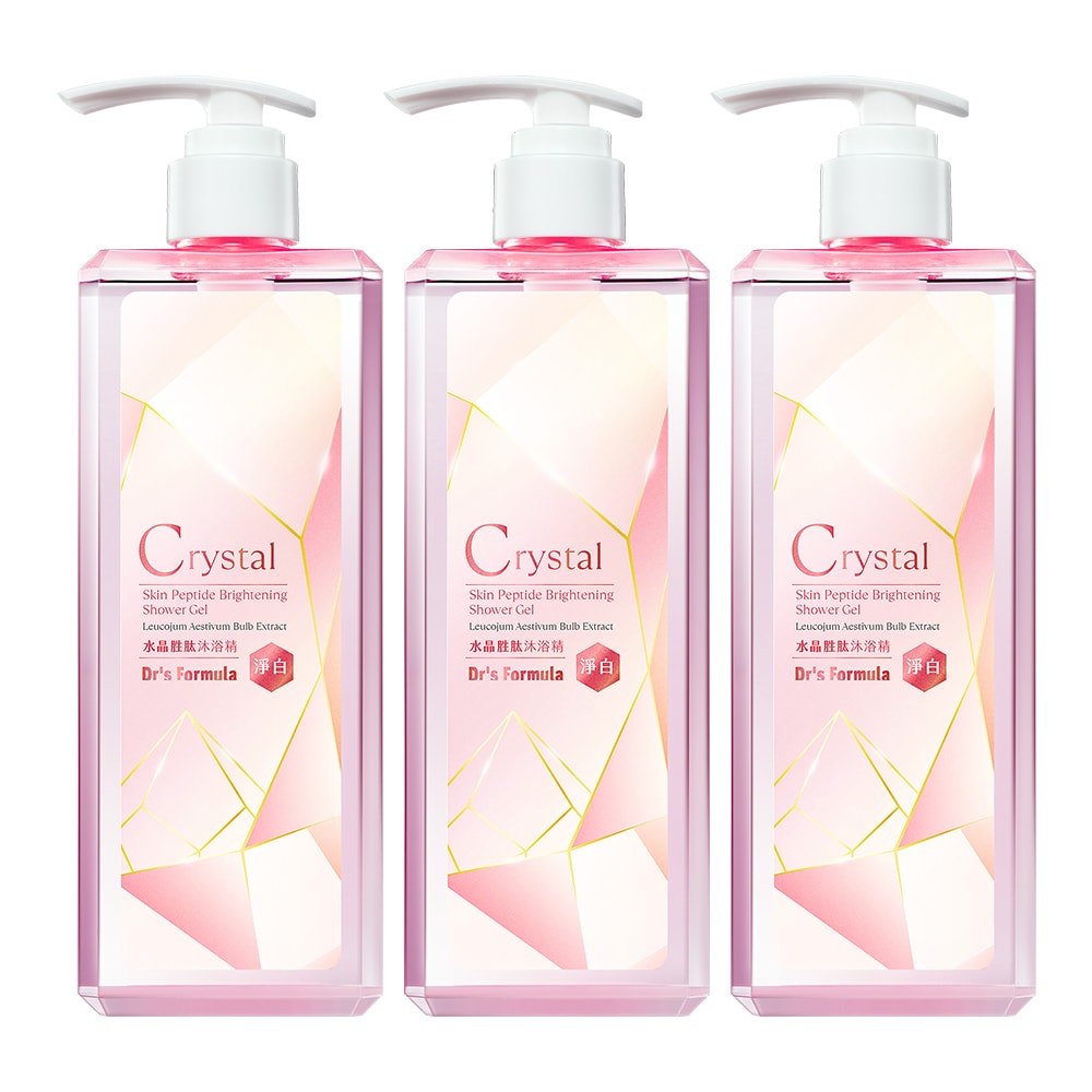 【Dr’s Formula 台塑生醫】水晶胜肽沐浴精(淨白款)500g*3入