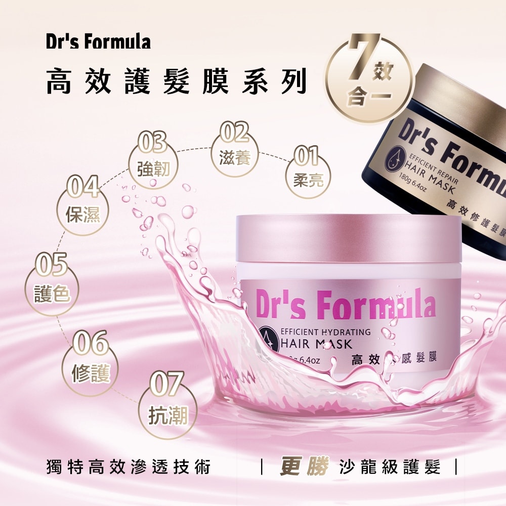 【Dr’s Formula 台塑生醫】高效修護髮膜180g*3入