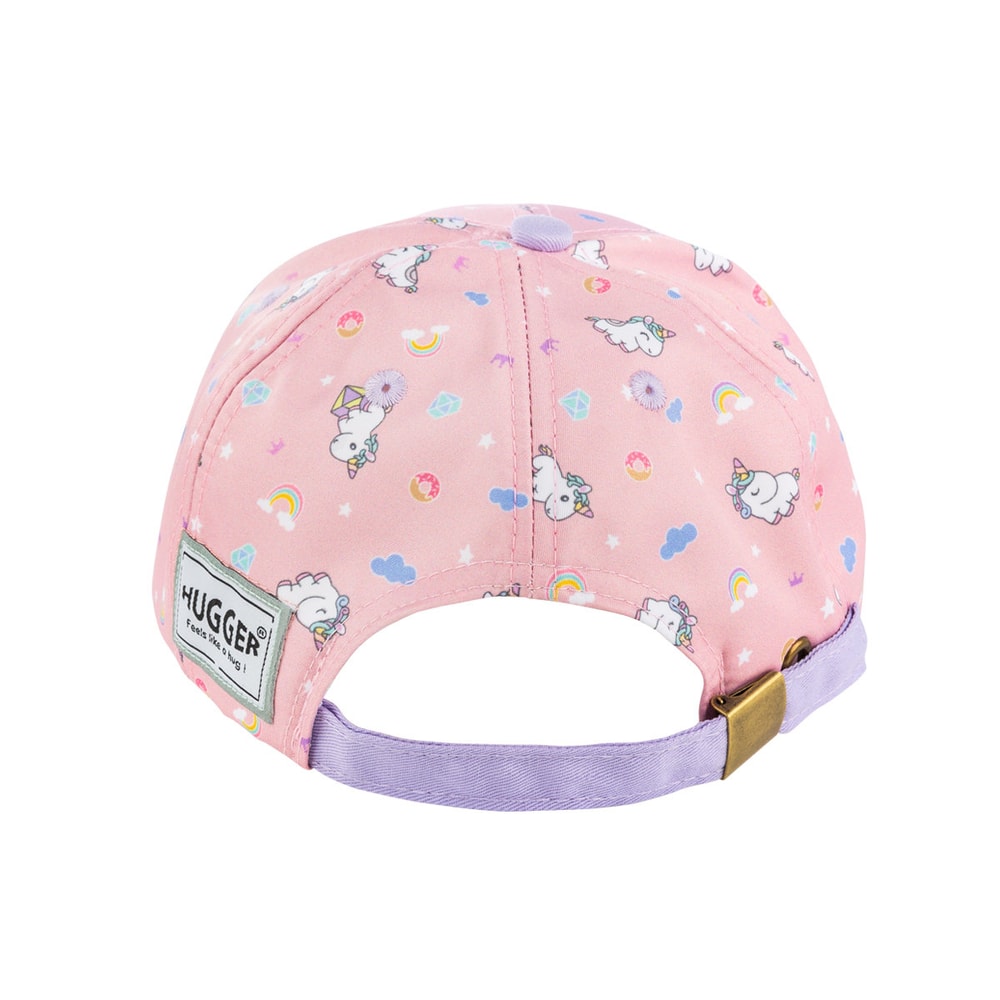 【HUGGER】透氣兒童棒球帽子 夢幻獨角獸(背包童裝鴨舌帽透氣輕巧防曬)
