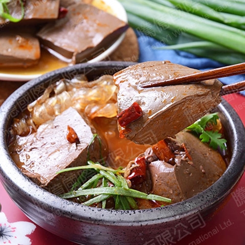 【台灣在地ㄟ尚好】常溫麻辣鴨血x3包組(450g包)