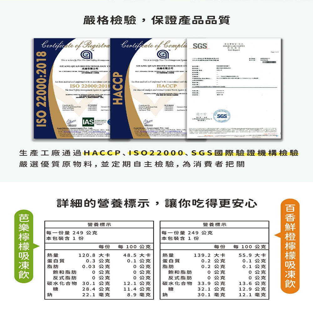 【憋氣檸檬】百香鮮橙檸檬/芭樂檸檬吸凍飲任選12杯(249g/杯)