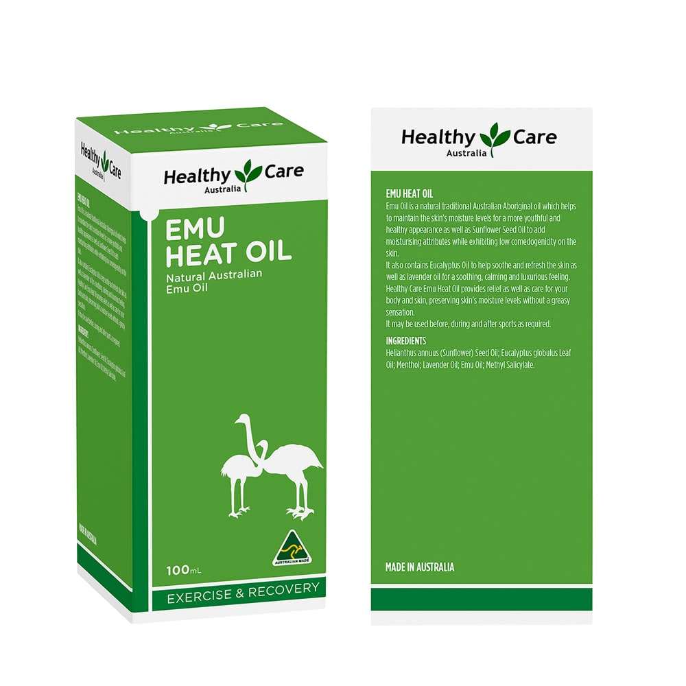 【澳洲 Healthy care】鴯鶓油(6入組 100ml/瓶)鴯苗鳥熱油