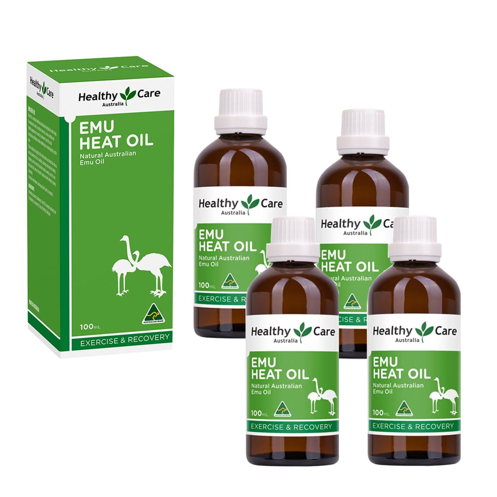 【澳洲 Healthy care】鴯鶓油(4入組 100ml/瓶) 鴯苗鳥熱油
