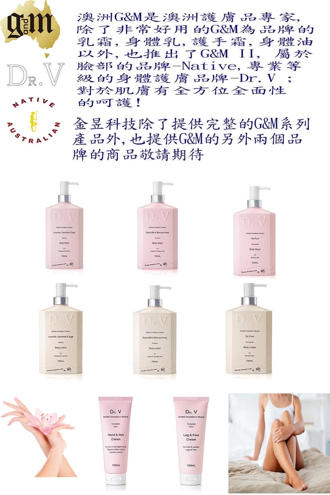 【澳洲 Dr. V】專業級配方-山羊奶曼努考蜂蜜沐浴乳(2入組 750ml/瓶)