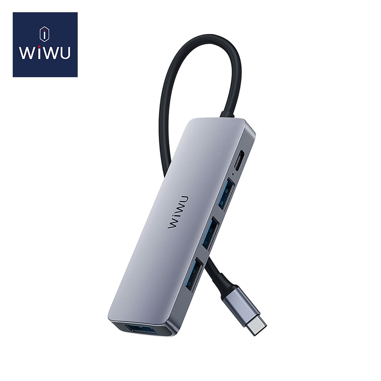【WiWU】Alpha系列USB-C Hub五合一多功能集線器