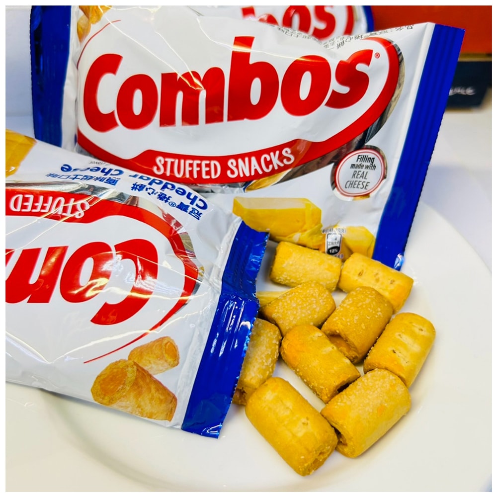 【Combos 冠寶】捲心餅 原味起士(48.2g*18入 零食/點心)(美式賣場)