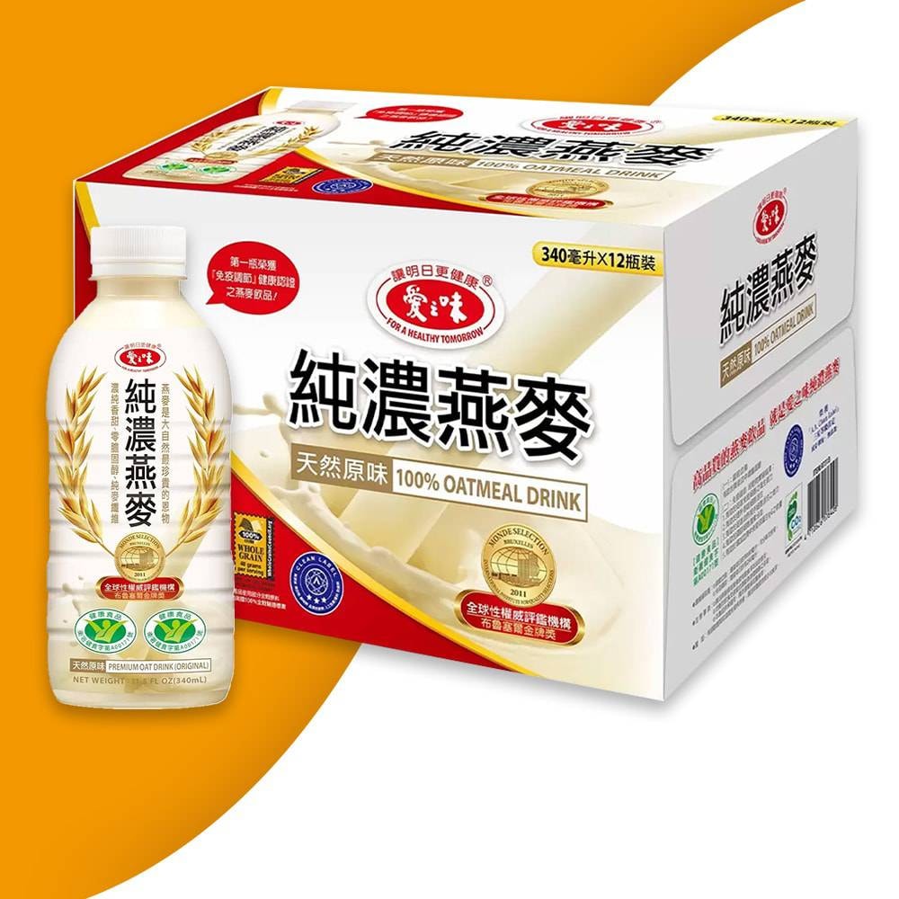 【愛之味】純濃燕麥組_美式賣場(340毫升 X 12入)