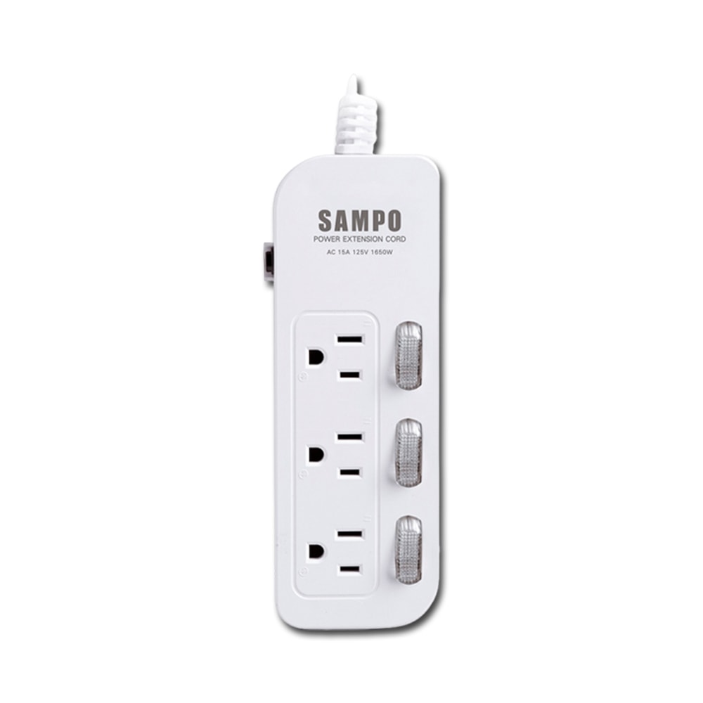 【SAMPO 聲寶】三開三插電源延長線-9尺(EL-W33R9)