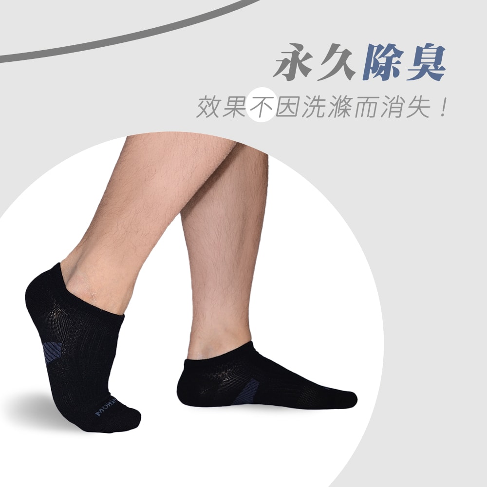 【MORINO 摩力諾】(7雙組)MIT抗菌消臭三角足弓加強船襪 L25~27cm 男襪MO31102-2