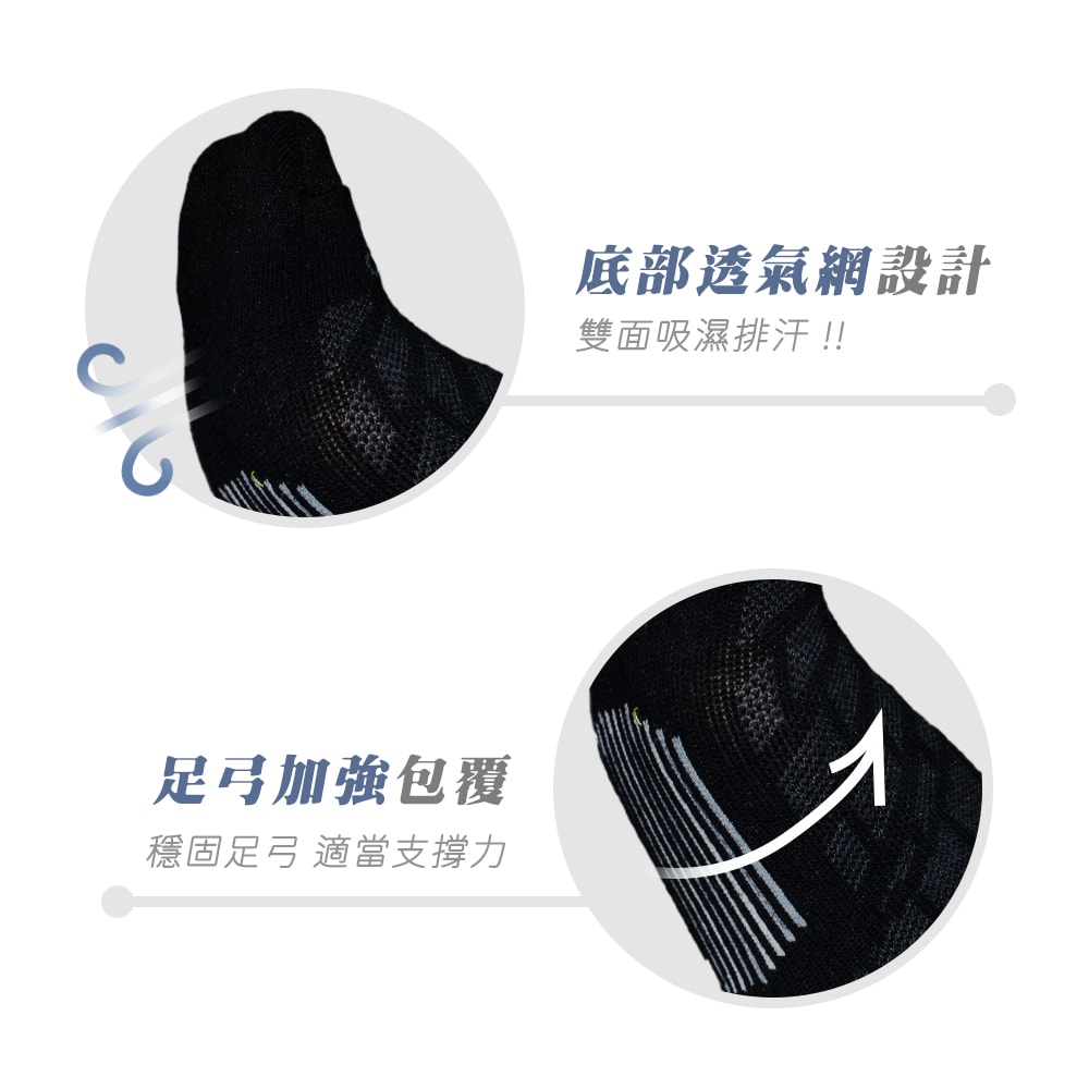 【MORINO 摩力諾】(7雙組)MIT抗菌消臭幾何網格透氣船襪 M22~24cm 女襪 MO31104-1