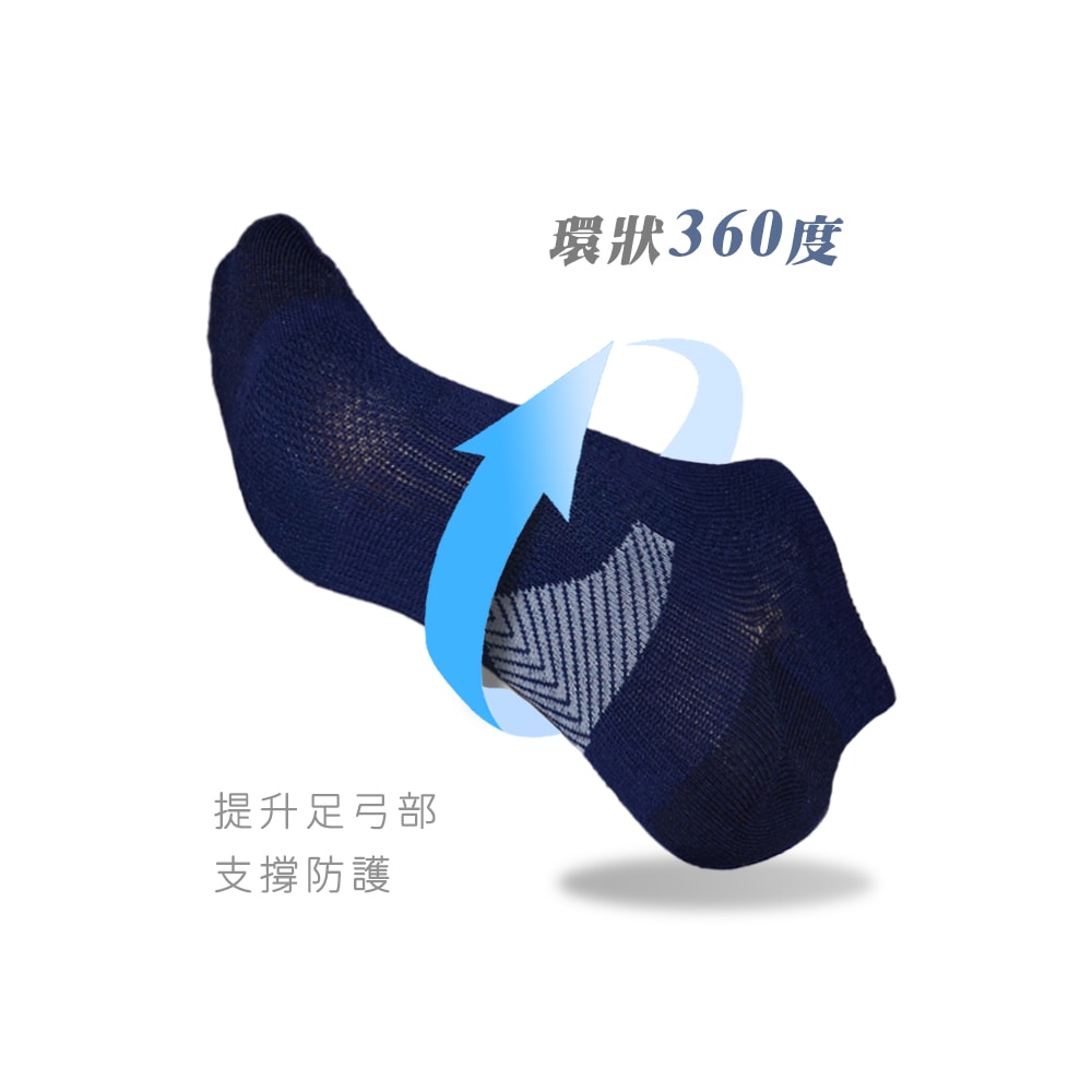 【MORINO 摩力諾】(7雙組)MIT抗菌消臭三角足弓加強船襪 L25~27cm 男襪MO31102-2