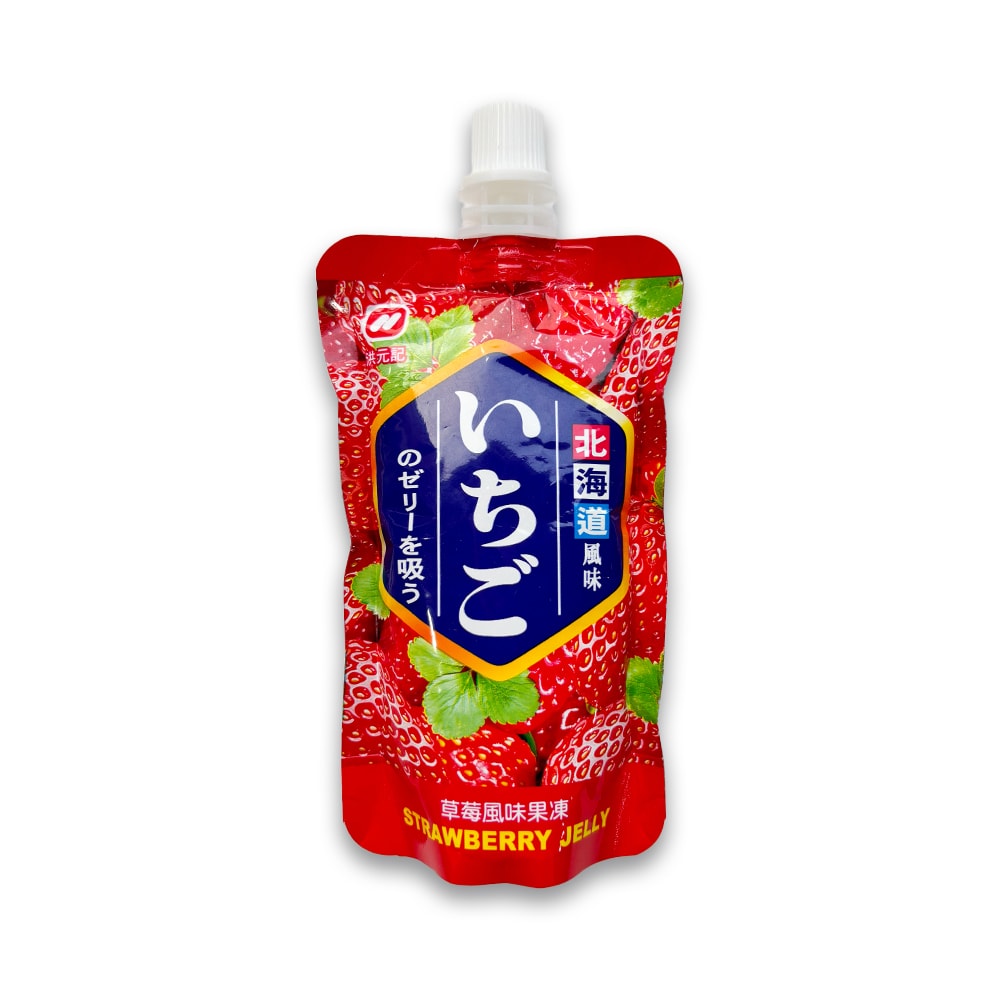 【洪元記】北海道風味蒟蒻果凍(草莓&芒果)(5入組/盒) 共6盒