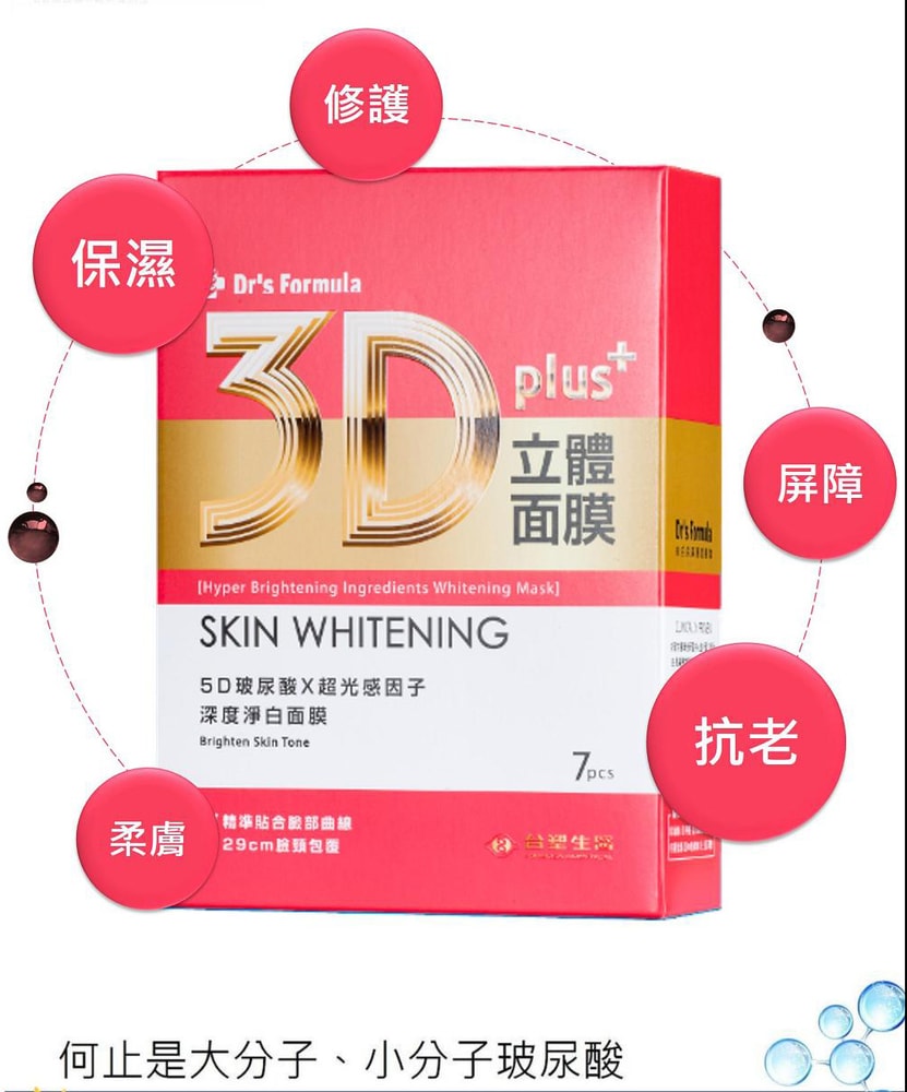 【Dr’s Formula 台塑生醫】3D立體面膜(7片裝)*任選2盒
