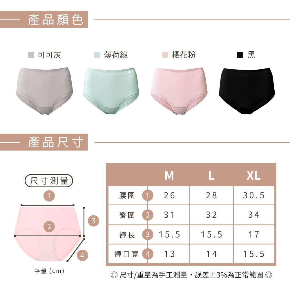 【MORINO 摩力諾】(超值5件組)石墨烯長效抑菌中低腰輕柔無縫內褲_單件區 MO46100 100KG可穿 石墨烯內褲 大尺碼內褲