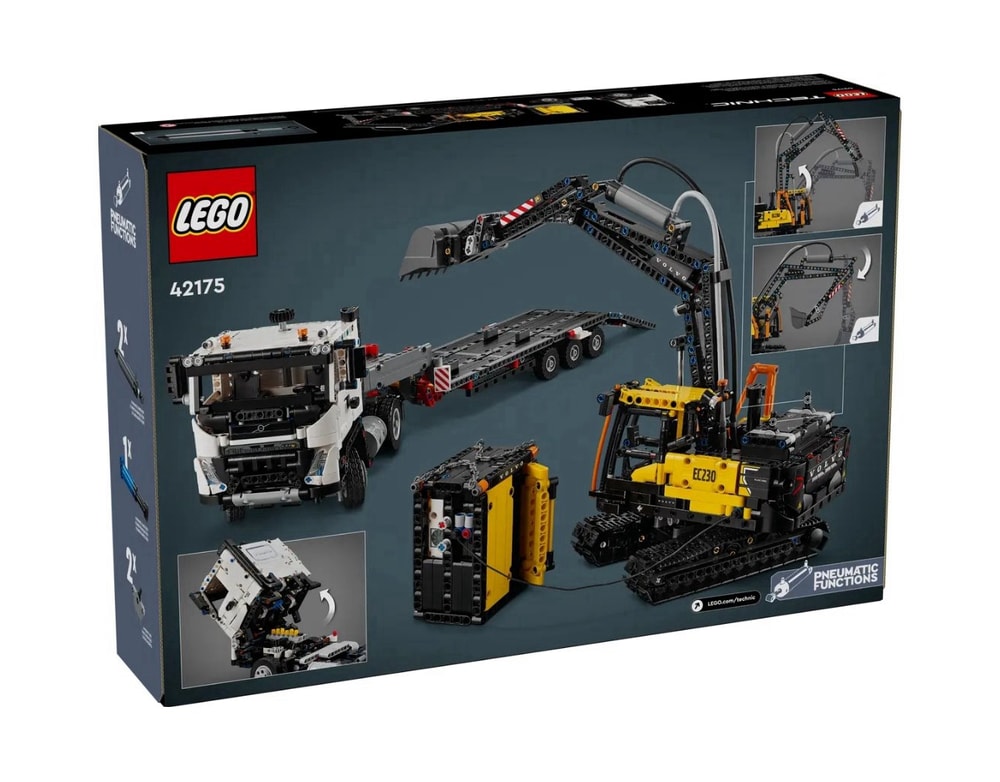【LEGO 樂高】磚星球〡 42175 動力科技 Volvo FMX & EC230 Volvo FMX Truck & EC230 Electric Excavator