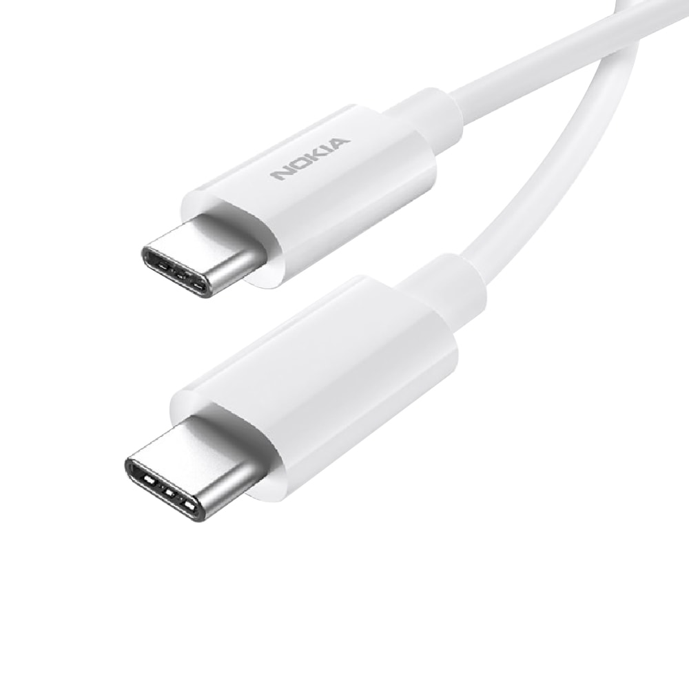 【NOKIA 諾基亞】原廠 5A Type C to Type C 閃充傳輸線 E8101C - 白 (盒裝)