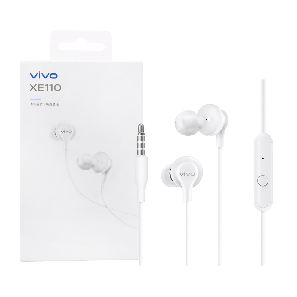【vivo】原廠 XE110 入耳式 3.5mm線控耳機 (盒裝)