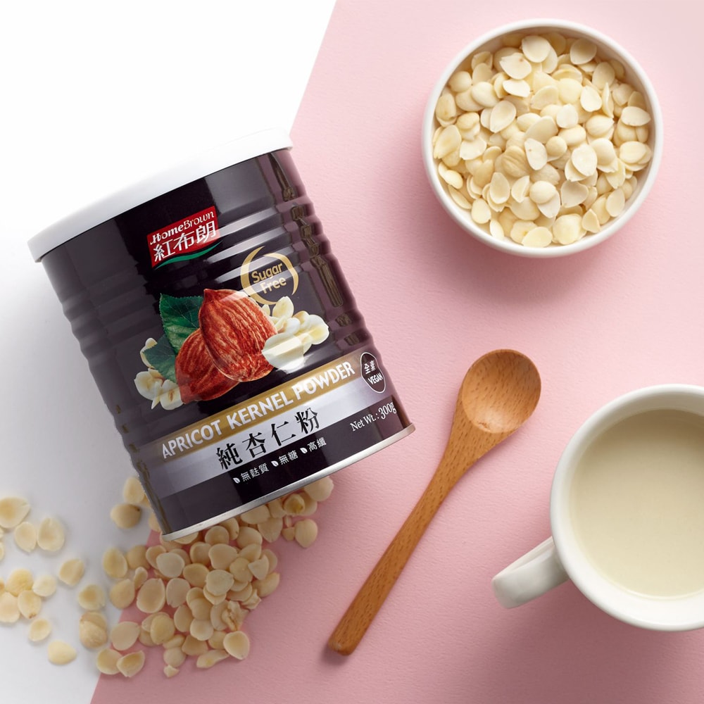【紅布朗】人氣養生穀粉禮盒(純杏仁粉+黑芝麻粉)-下單即贈手擠龍眼蜂蜜110gX1
