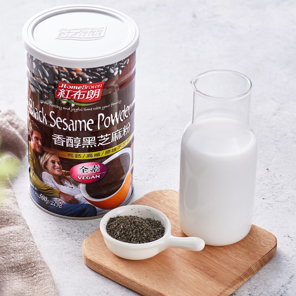 【紅布朗】人氣養生穀粉禮盒(純杏仁粉+黑芝麻粉)-下單即贈手擠龍眼蜂蜜110gX1