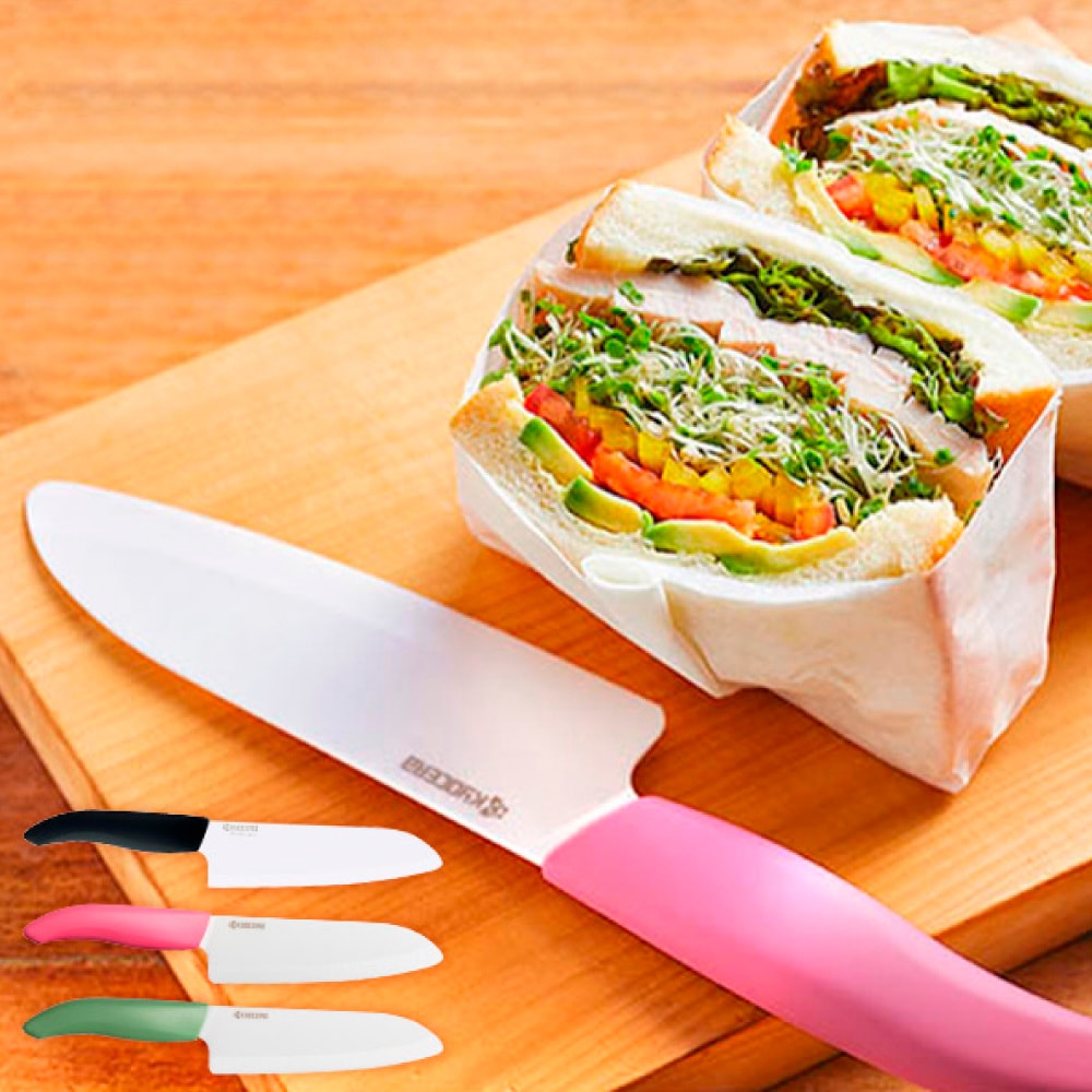 【KYOCERA 京瓷】日本京瓷 彩色陶瓷刀/陶瓷刀/三德刀/料理廚師專用刀16cm 多色任選(原廠總代理)