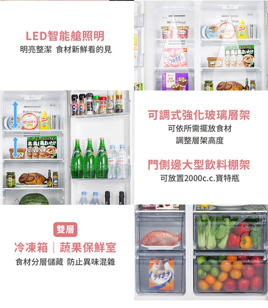 【TATUNG 大同】547公升一級能效變頻超薄對開雙門冰箱 (TR-S1547VGHT)含原廠基本安裝