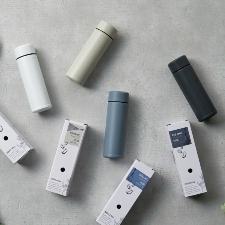 【KYOCERA 京瓷】日本京瓷 陶瓷塗層隨行輕量保溫杯 300ml(原廠總代理)