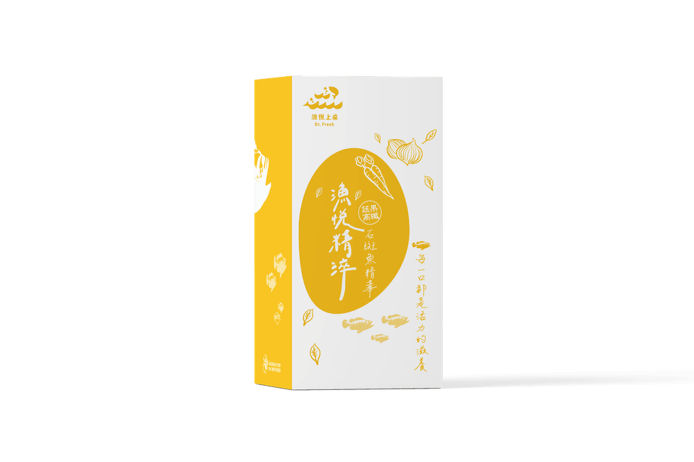 【漁悅上桌 Dr. Fresh】漁悅精淬-蔬果高纖石斑魚精華(彩盒8入x2盒)-贈安可堡泡泡瓶x1