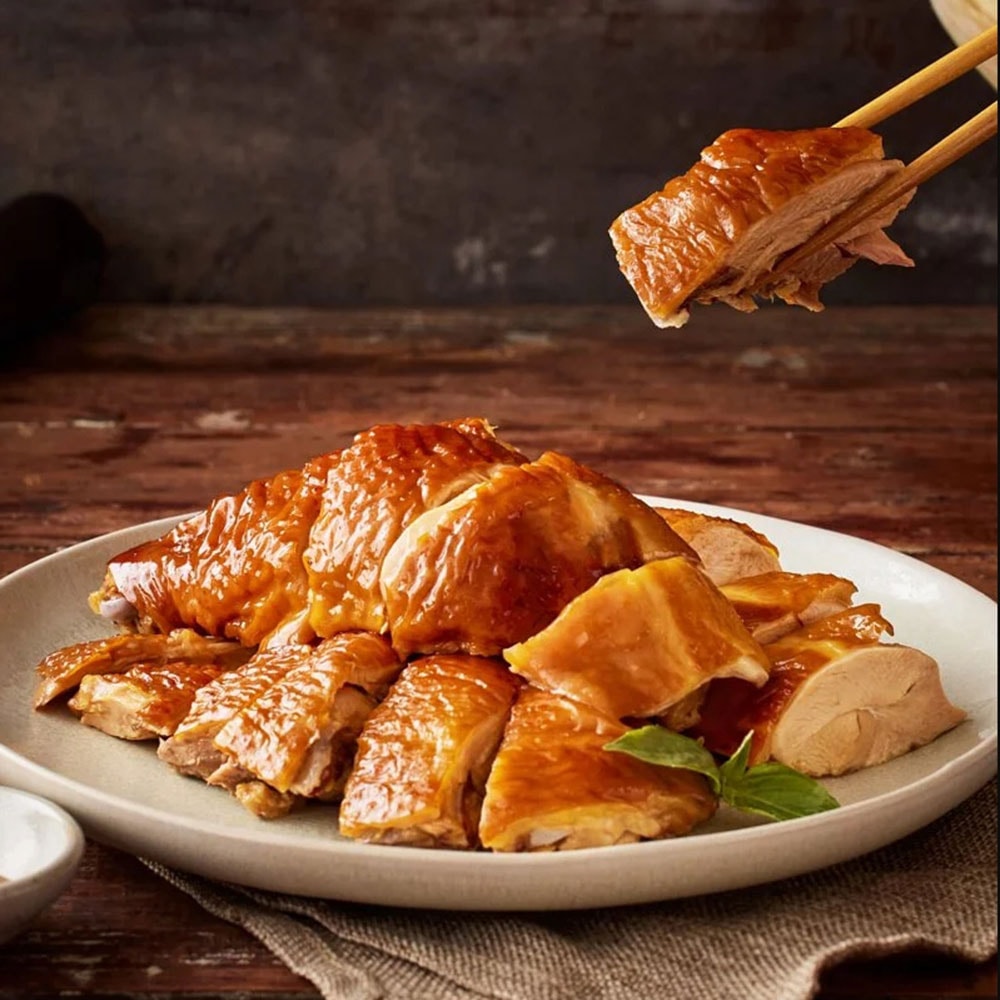 【金緗雞】熟食半隻切塊（甜燻甘蔗）800公克 甘蔗雞