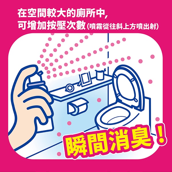 【KINCHO 日本金鳥】噴一下廁所芳香消臭噴霧200回柑橘果香*2瓶