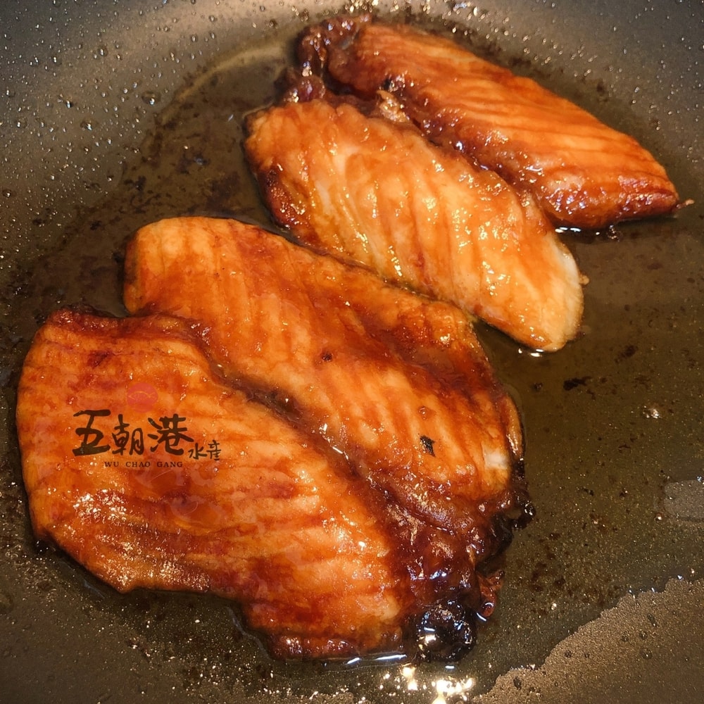 【五朝港水產】大片日式蒲燒鯛魚腹  買二送二組(350g±10%/盒)