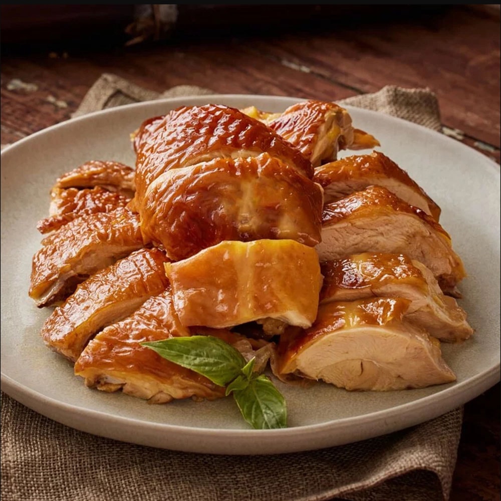 【金緗雞】熟食半隻切塊（甜燻甘蔗）800公克 甘蔗雞