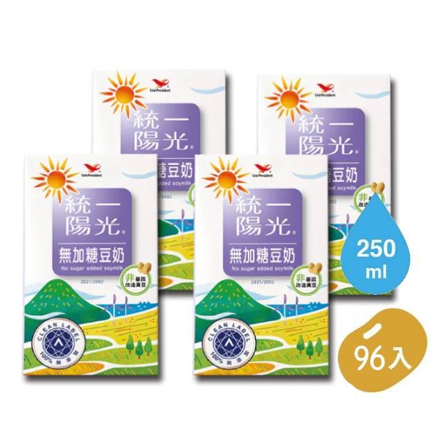 【統一】陽光無加糖豆奶x4箱組(24入/箱)