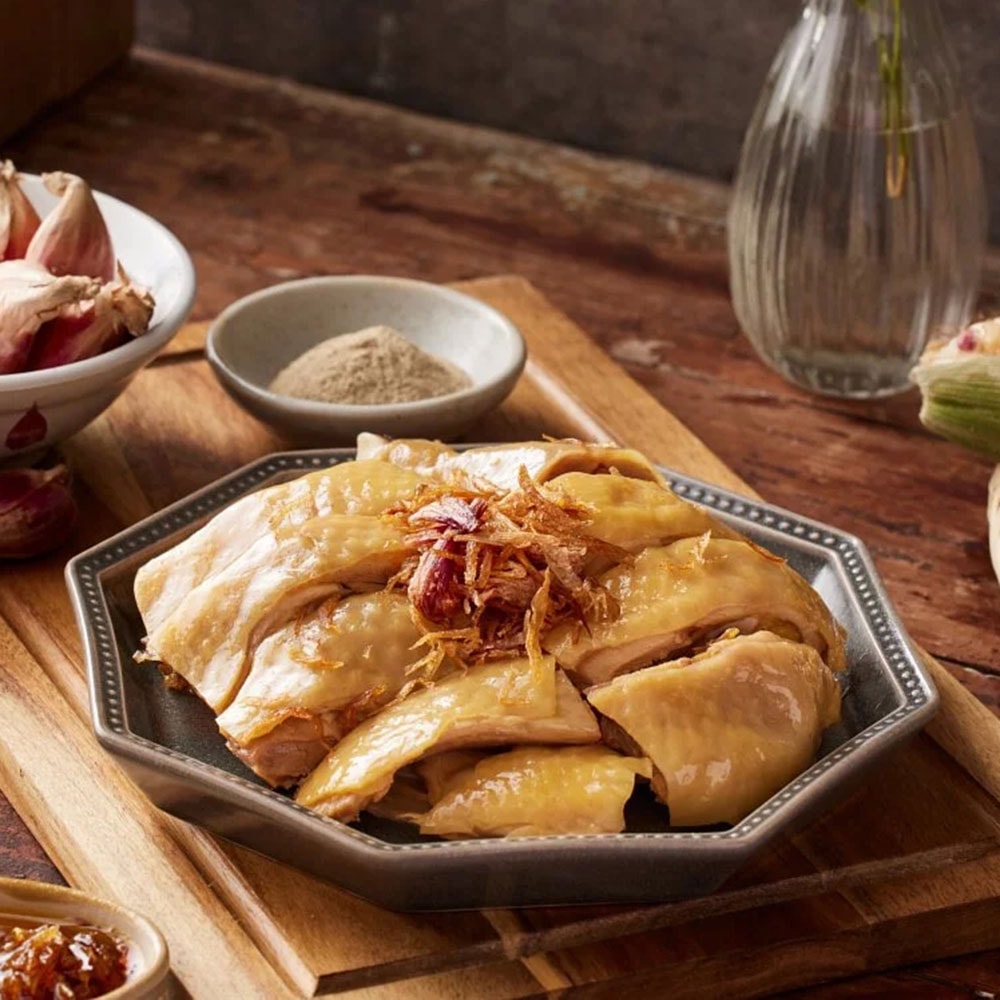 【金緗雞】熟食切盒(黃金蔥油)400公克 蔥油雞(無附外盒)