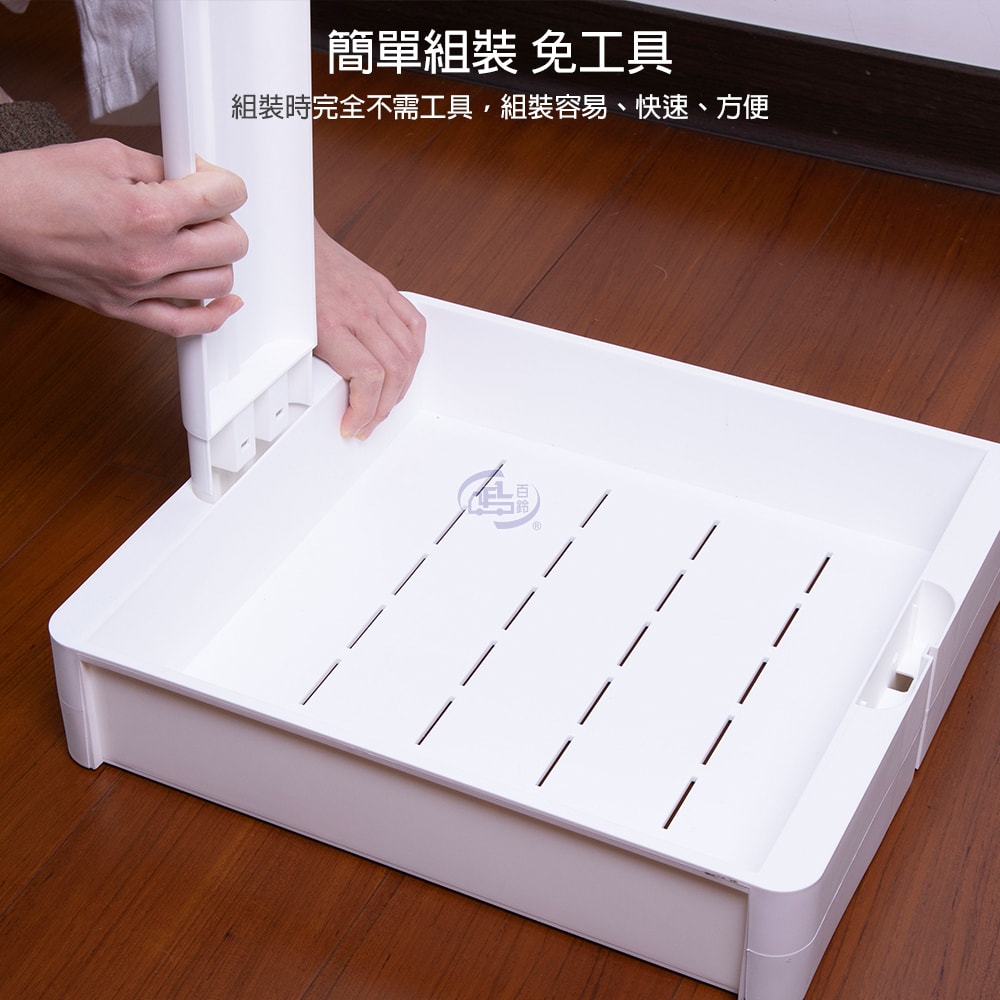 【百鈴】卡豪收靈活可移動中心支柱置物架-三+四層(置物架/收納架/收納櫃/小物推車/層架/移動櫃)